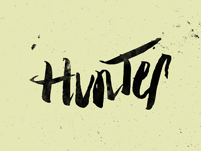 Hunter Lettering WIP