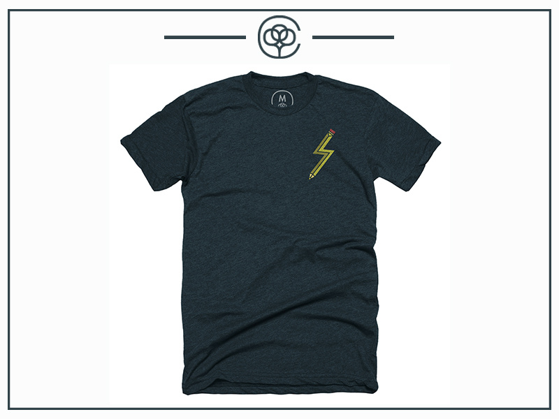 Cb Quick Stick Tee cotton-bureau cb t-shirt tee logo logo-design illustrations design icons