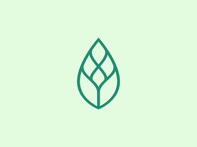 Minimalist Leaf Logo beauty branding clean design floral flower fresh green health icon identity leaf logo luxury minimalist modern organic plant simple tree
