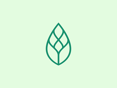 Minimalist Leaf Logo beauty branding clean design floral flower fresh green health icon identity leaf logo luxury minimalist modern organic plant simple tree