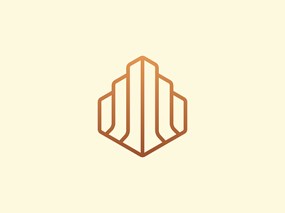 Simple Line Building Logo
