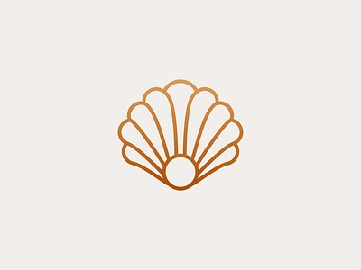 Pearl Line Logo beauty clam design elegant icon identity line logo luxury minimalist modern nature oyster pearl salon scallop shell shellfish simple spa