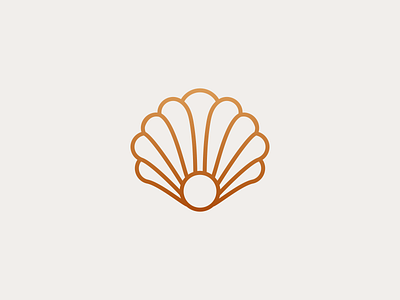 Pearl Line Logo beauty clam design elegant icon identity line logo luxury minimalist modern nature oyster pearl salon scallop shell shellfish simple spa