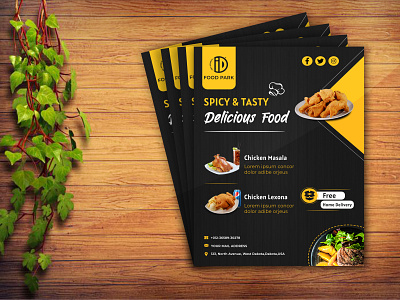 Simple Restaurant Flyer animation brand identity branding design flyer flyer design illustration logo logodesign menu design poster poster design restaurant branding restaurant flyer restaurant menu restaurant poster social media banner typography ui ux