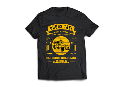 Dodo Taxi T-shirt Design animation branding design icon illustration logo social media design t shirt t shirt art t shirt design t shirt illustration typography vector website