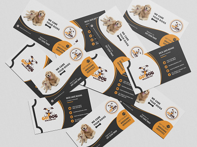Dogs Breeding Business card Design animation branding design illustration logo logodesign social media banner typography vector website