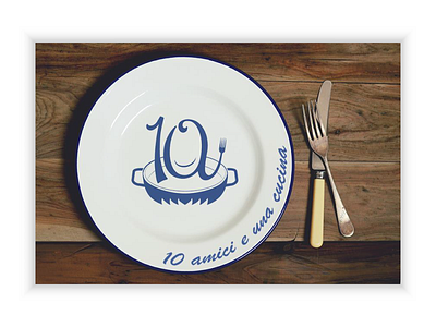 10 amici e una cucina blogging branding food friends friendship logo logo design