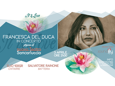 concerto Francesca Del Duca concert poster poster design songwriter
