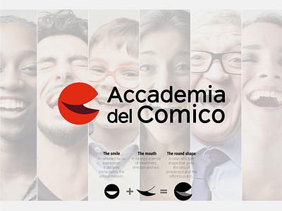 Accademia del comico - my proposal academy logo comedy laughter logo design proposal design rebranding school