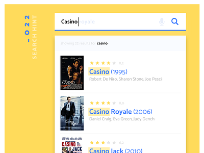 Daily UI #022 - Search Hint dailyui dailyui022 design hint imdb interface search search bar search box ui