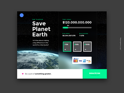 Daily UI #032 - Crowdfunding 032 crowdfunding dailyui dailyui032 design interface interface design ui ux