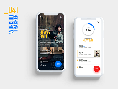 Daily UI #041 - Workout Tracker