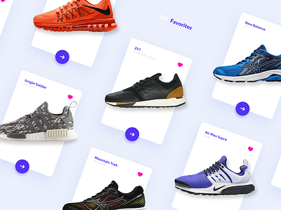 Daily UI #044 - Favorites 044 dailyui dailyui044 design favorites interface interface design sneakers ui ux