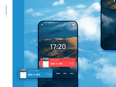 Daily UI #049 - Notifications app dailyui design flight interface interface design iphone mobile notifications push notifications ui ux