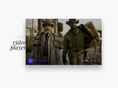 Daily UI #057 - Video Player