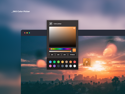 Daily UI #060 - Color Picker 060 color color picker dailyui design interface interface design picker ui