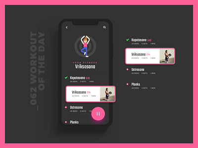 Daily UI #062 - Workout Of The Day 062 dailyui dailyui062 interface mobile ui workout of the day