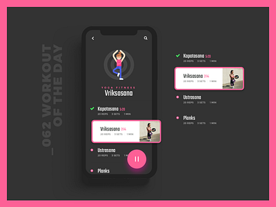 Daily UI #062 - Workout Of The Day