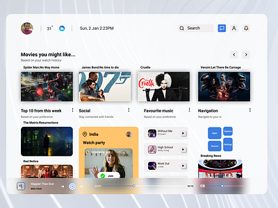 Tv app design concept