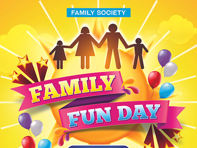 Family Funday Flyer Design branding design flat flyer flyerdesigner flyers graphic design icon illustration illustrator logo logodesigner ui vector