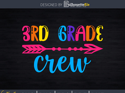 3rd Grade Crew Back to School Svg Cut Files back to school branding crafts cut file design diy projects dxf free first day at school last day of school svg