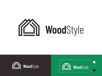 Wood Style Logo branding design logo vector