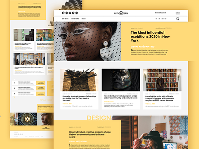 ARTMODERN Web-Magazine branding design ui ux