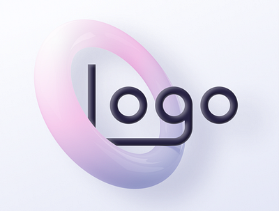 Logo 2022 3d branding graphic design light logo minimalism modern pastel presentation style