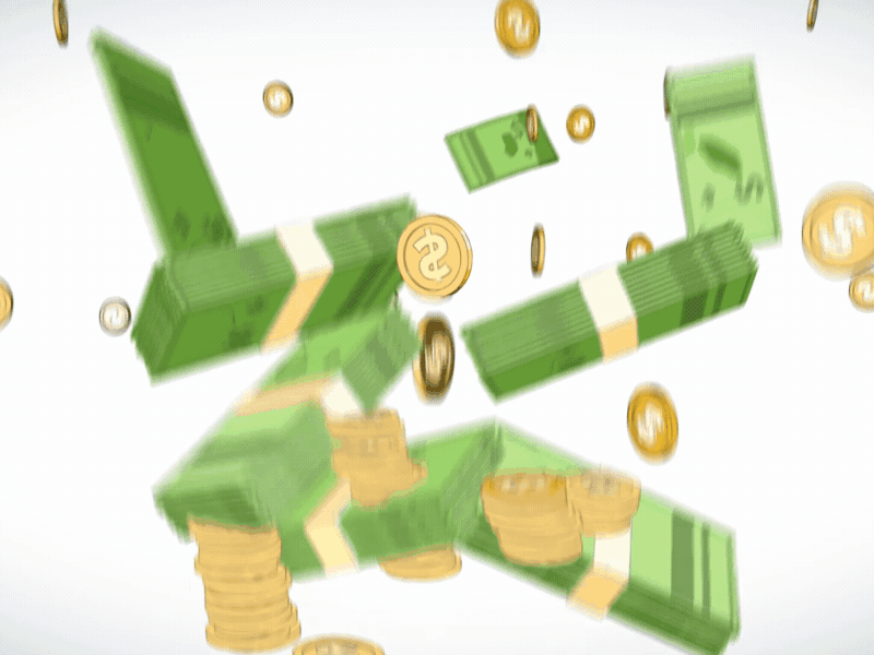 The Money Shot 3d animation c4d cinema4d gif laptop money
