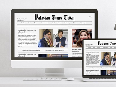 News Web design ui website
