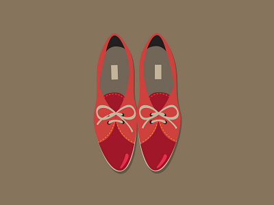Mary Jane illustration red shoe vector