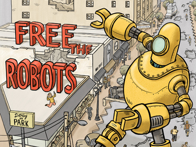Free the Robots! arrested development destruction jacksonville monster robots sci fi science ficition