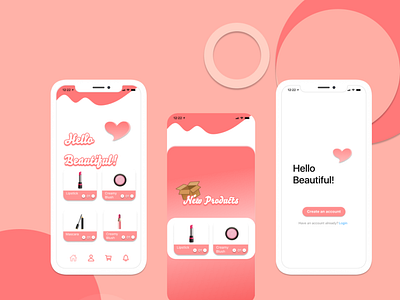 UI for Cosmetic App app branding icon logo ui ux vector