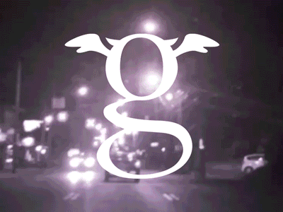 The Gargoyle animation branding glitch logo vhs
