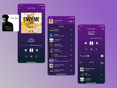 Daily UI 009 Music player UI app concept ios music music app music player ui