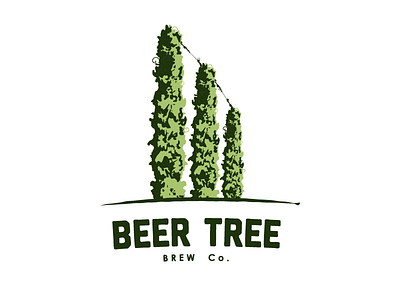 Beer Tree – Hop trellises, early iteration