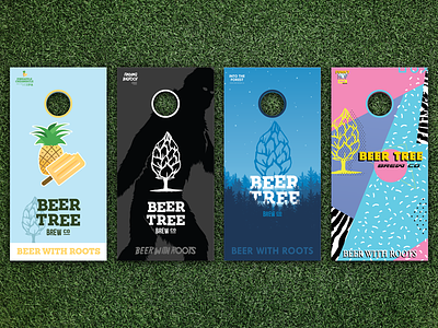 Beer Tree Brew Co - Cornhole Boards for Fall 90s beer bigfoot board cornhole hop ipa pineapple woods