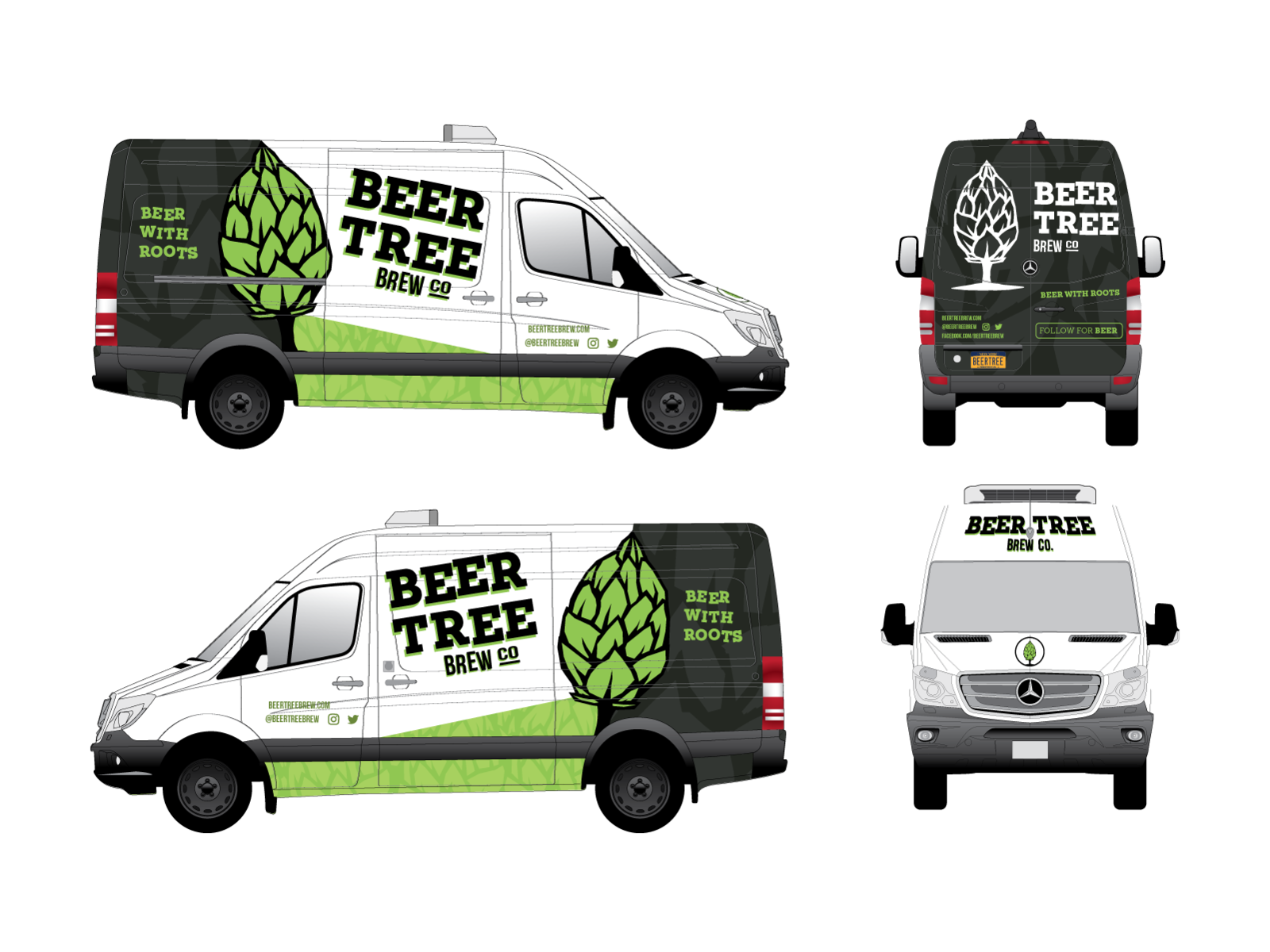 Beer Tree Brew Co Sprinter Van by Clayton Gray on Dribbble
