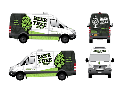Beer Tree Brew Co - Sprinter Van auto beer van car wrap mercedes sprinter van wrap