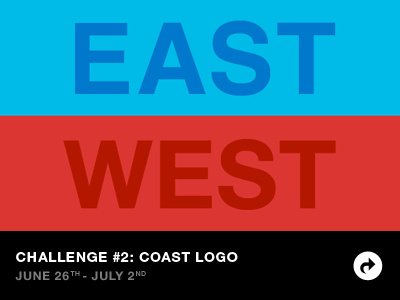 East Coast vs West Coast Challenge 2: Coast Logo ewdc playoff design challenge east west