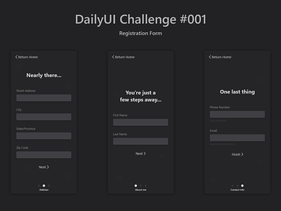DailyUI Challenge 001