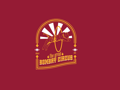 The Great Bombay Circus- logo exploration brand brand identity branding design identity illustration logo retro vintage