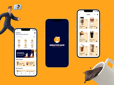Coffee delivery app coffee coffee app delivery app design mobile design ui ui design uiux