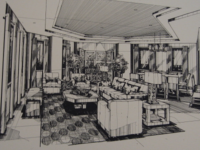 Regency Residence Interior Sketch