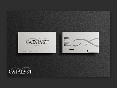 Catalyst BD Business Card businesscard card card design clean illustrator minimal print