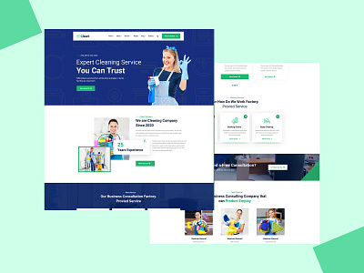 Cleant - Cleaning Services PSD Template