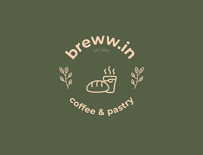 breww.in coffee n pastry logo concept branding company logo concept design designer logo logo design logo designer logodesign logotype modern logo
