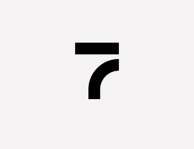 Number 7 branding company logo concept copyright design designer logo design logo designer minimalistic modern modernism typography vector