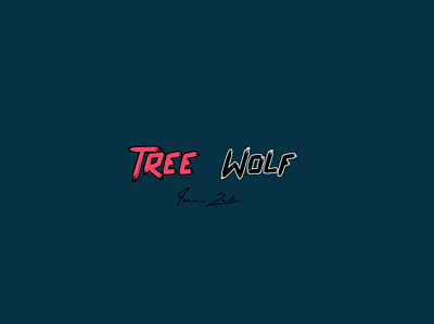 TreeWolf banner design design app logo signiture tree treewolf ui wolf youtube