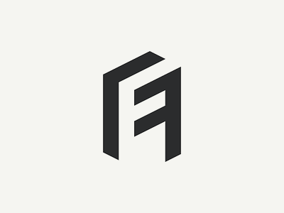 Ebb & Flow figure ground reversal logo mark negative space